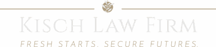 Logo of Kisch Law Firm featuring the firm name and a decorative element.